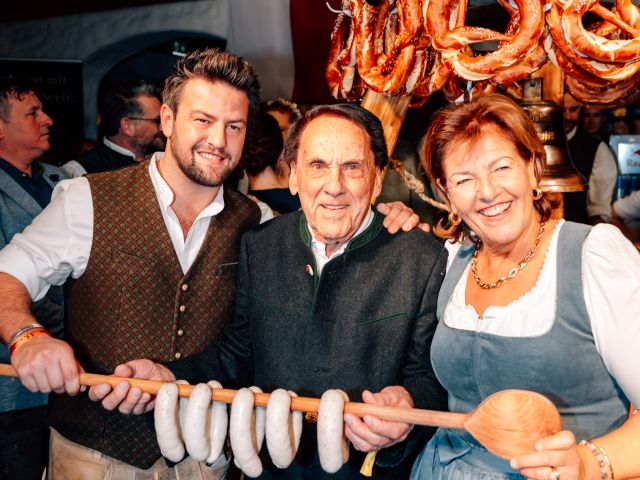 Johannes Hauser, Hans Holnburger und Magdalena Hauser