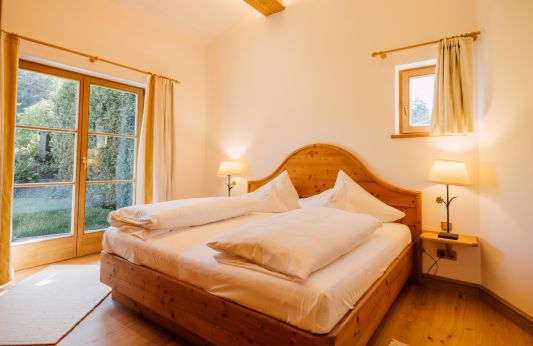 Master bedroom with views of the greenery