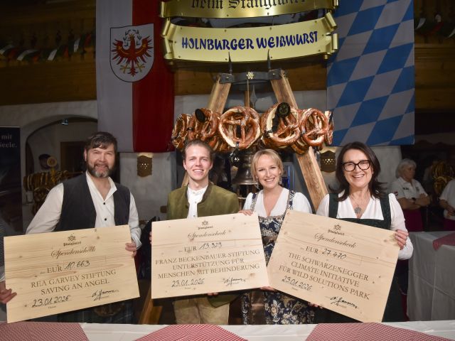 Rea Garvey, Joel Beckenbauer, Maria Hauser und Monika Langthaler